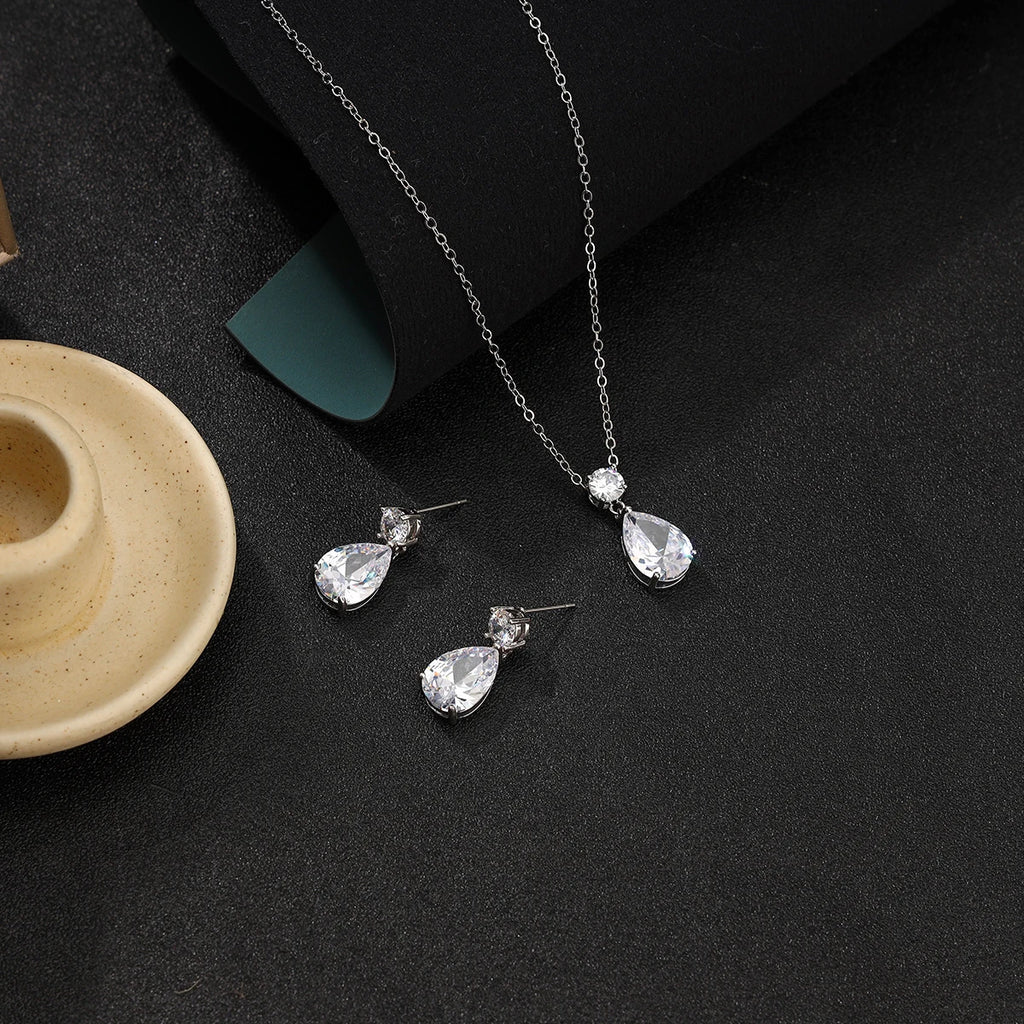Schmuckset mit 3 Wassertropfen 
