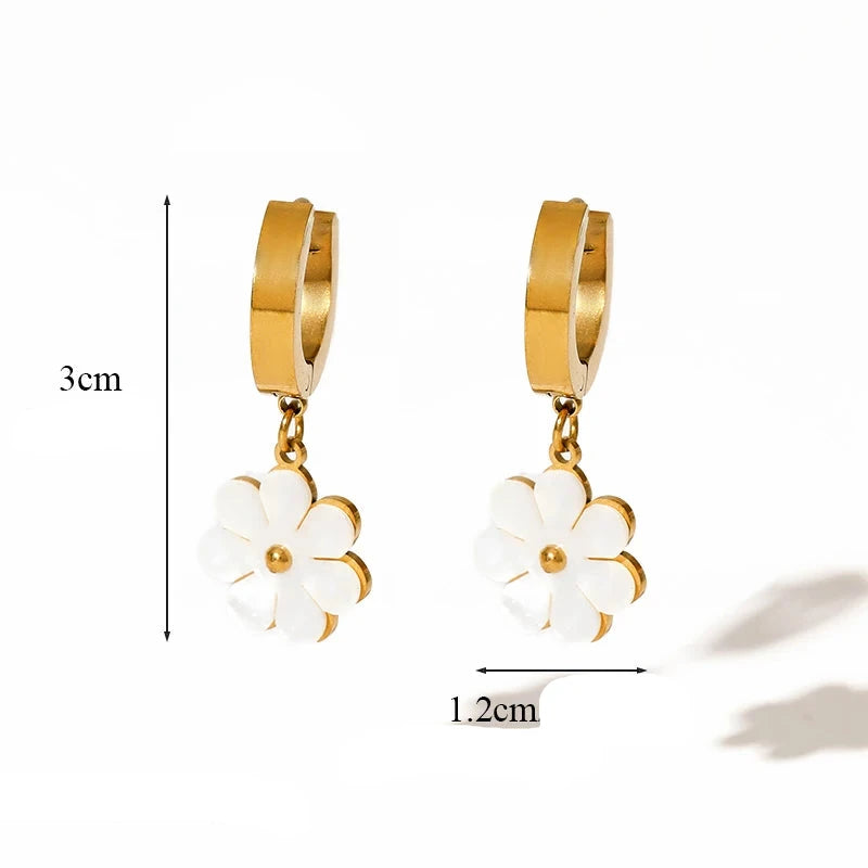 Set aus 3 Schmuckstücken Margeriten Gold 
