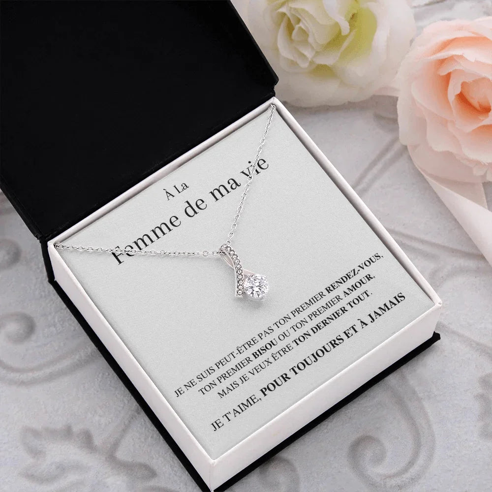 Collana "Alla Donna della Mia Vita" San Valentino Amore Coppia 
