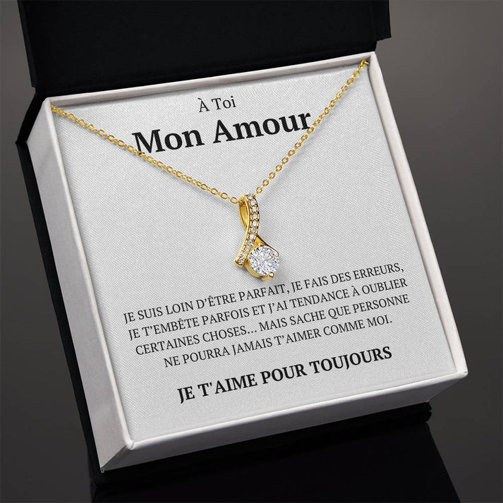 Collana "Alla Donna della Mia Vita" San Valentino Amore Coppia 