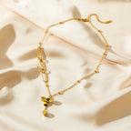 Collana con pendente a forma di ape per donna 