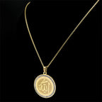 Collana con ciondolo amuleto Allah arabo islamico musulmano oro