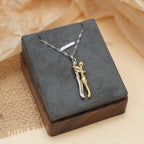 Collier avec Pendentif Câlin d'Amour homme argent