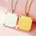 Collana con ciondolo di preghiere ebraiche in lettere ebraiche Ana b'Koach oro
