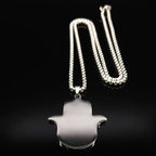 Men's necklace with pendant for protection against the evil <span data-glossary-id="oeil">eye</span> and Arab Fatma hand