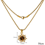 Collana con Ciondolo di Protezione Occhio di Tigre per Donna D