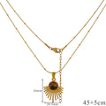 Collana con Ciondolo di Protezione Occhio di Tigre per Donna A