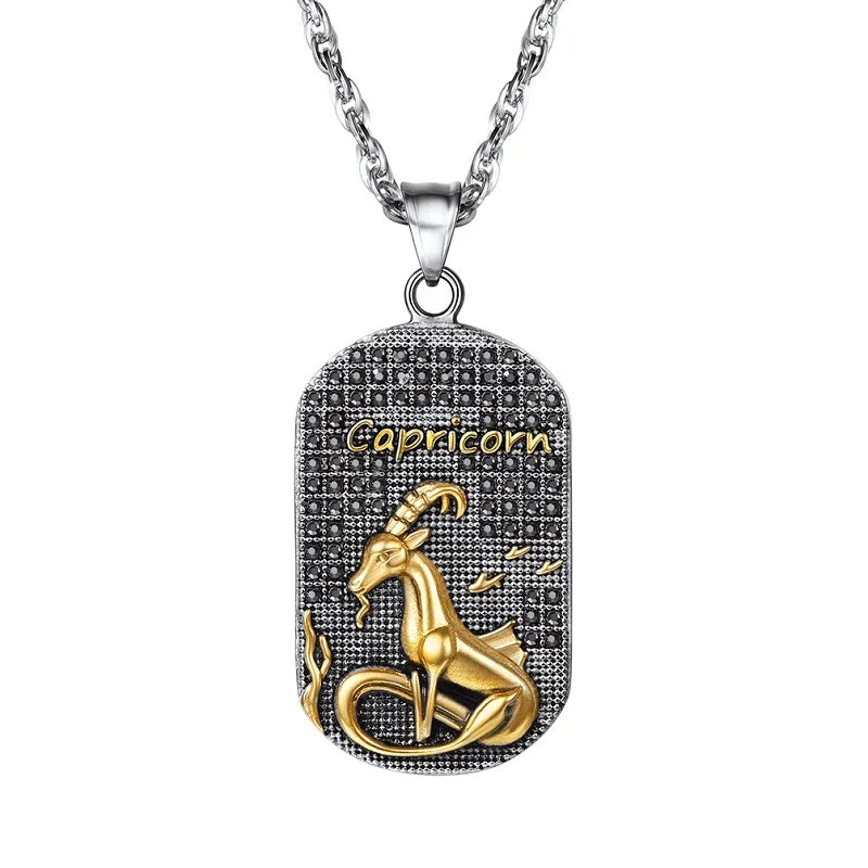 Collier avec Pendentif de Style Signe du Zodiaque Astrologique