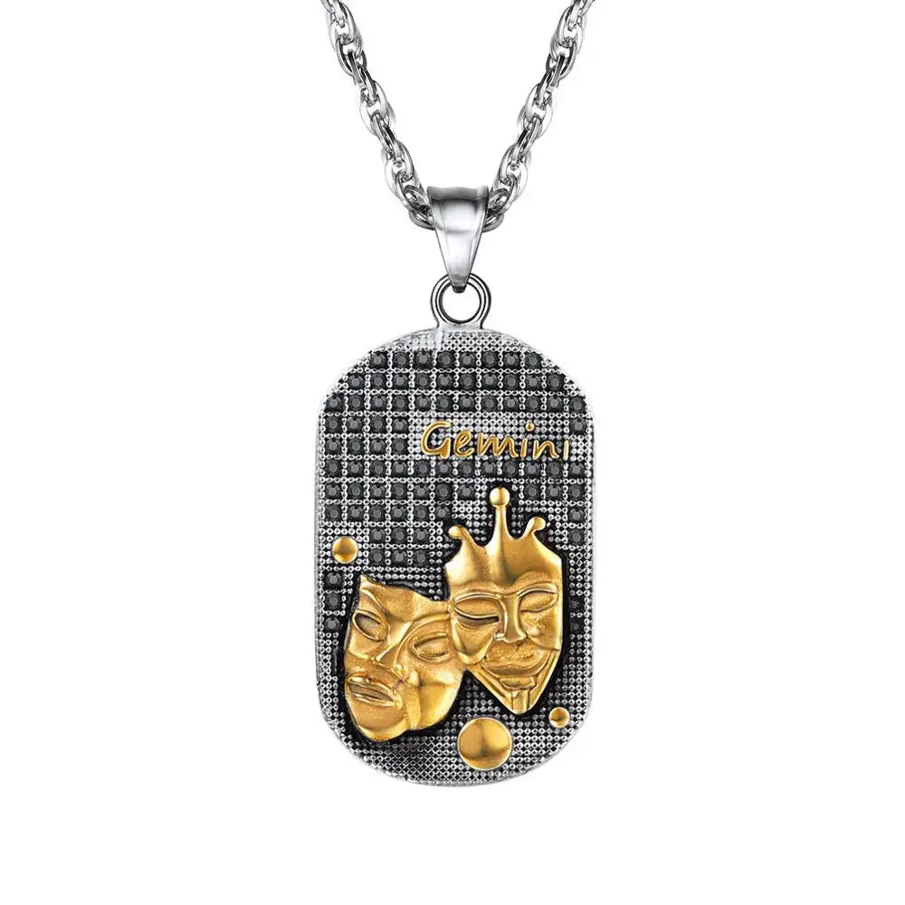 Collier avec Pendentif de Style Signe du Zodiaque Astrologique