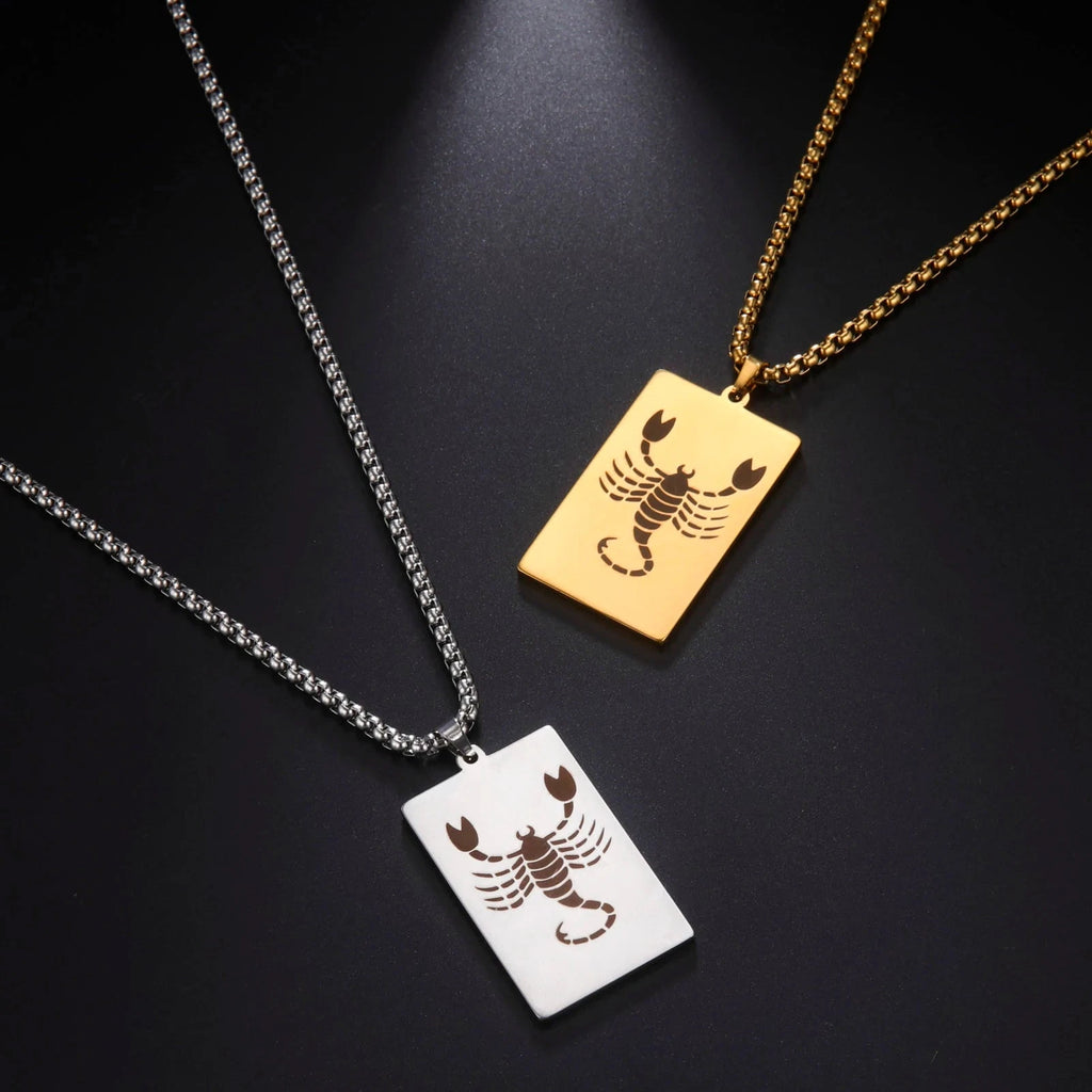 Collier avec Pendentif Elégant Signe du Zodiaque Astrologique