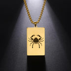 Collier avec Pendentif Elégant Signe du Zodiaque Astrologique
