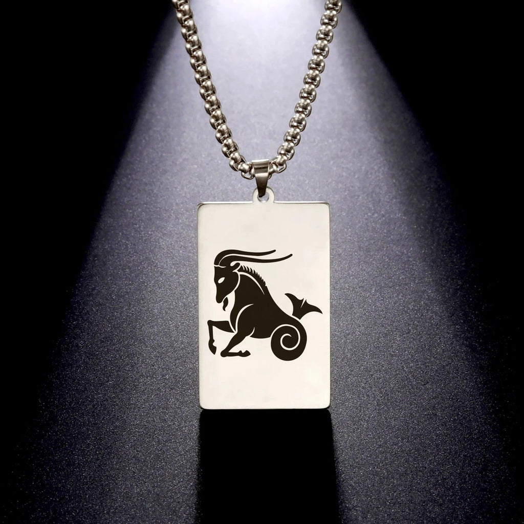 Collier avec Pendentif Elégant Signe du Zodiaque Astrologique