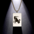 Collier avec Pendentif Elégant Signe du Zodiaque Astrologique