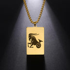 Collier avec Pendentif Elégant Signe du Zodiaque Astrologique