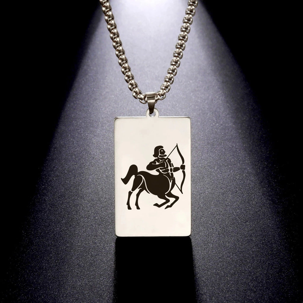 Collier avec Pendentif Elégant Signe du Zodiaque Astrologique
