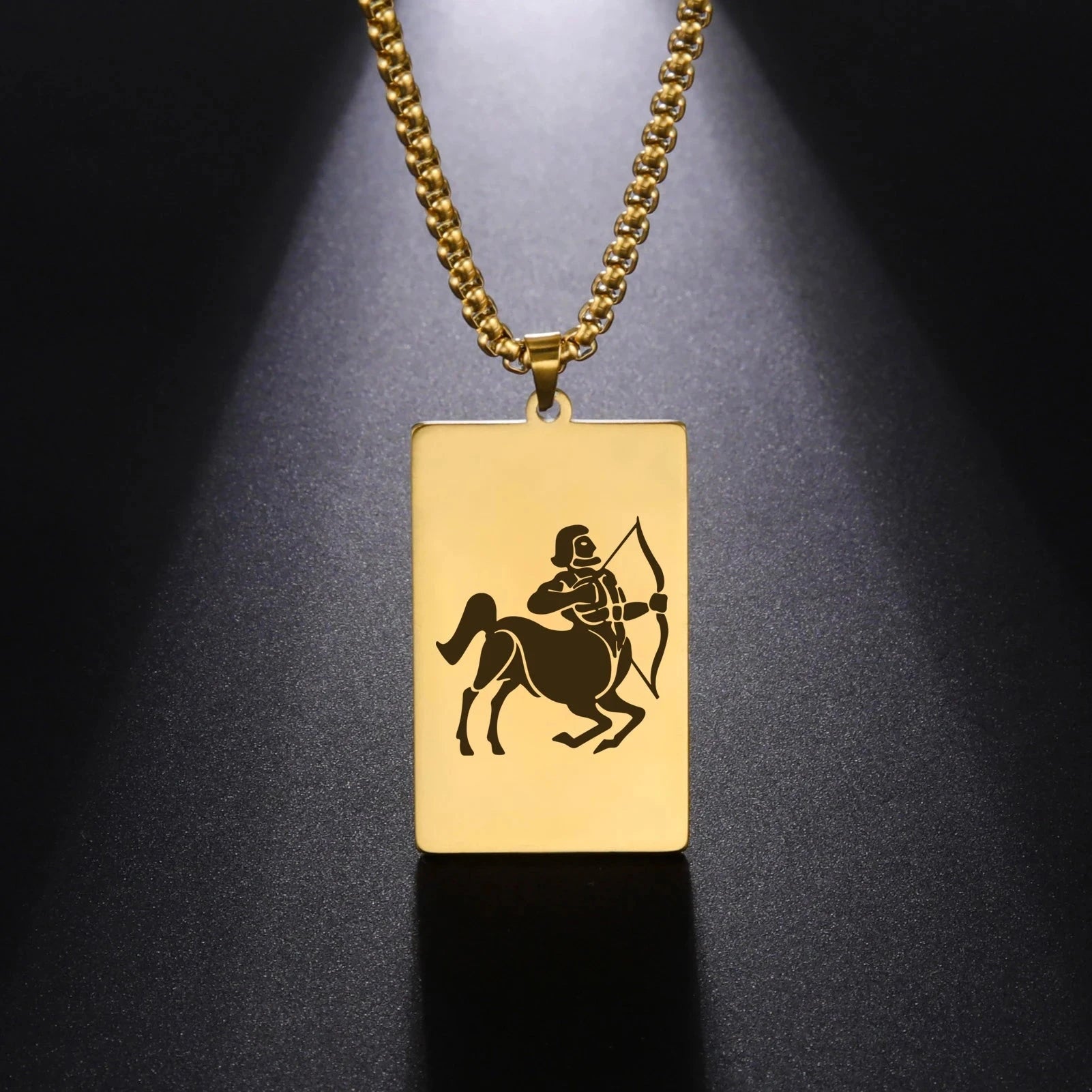 Collier avec Pendentif Elégant Signe du Zodiaque Astrologique