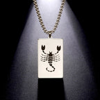 Collier avec Pendentif Elégant Signe du Zodiaque Astrologique