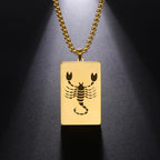 Collier avec Pendentif Elégant Signe du Zodiaque Astrologique