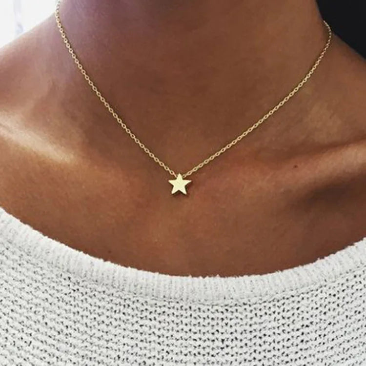 Collier avec Pendentif Etoile or