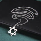 Collier avec Pendentif Etoile de David argent