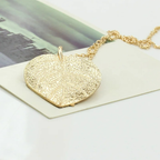 Collier avec Pendentif Feuille Automnale
