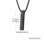 Halsketting met Arabische geometrische Ayatul Kursi-hanger 