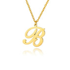Women's initial pendant necklace b