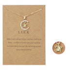 Collana con Ciondolo Luna in Strass Pietra di Nascita