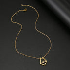 Collier avec Pendentif Montagne or
