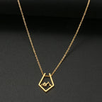Collier avec Pendentif Montagne or