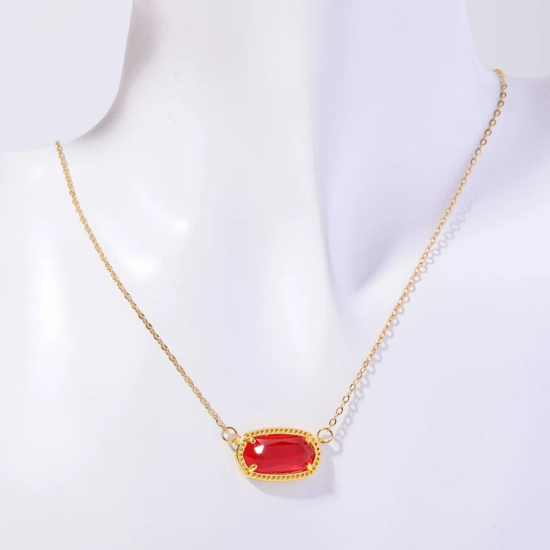 Collier avec Pendentif en Crystal Coloré Signe du Zodiaque