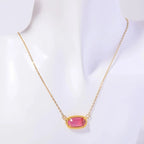 Collier avec Pendentif en Crystal Coloré Signe du Zodiaque