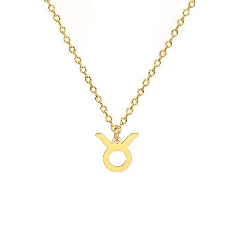 Collier avec Pendentif Dorés Signe du Zodiaque