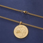 Collier avec Pendentif Signe du Zodiaque Astrologique Homme ou Femme