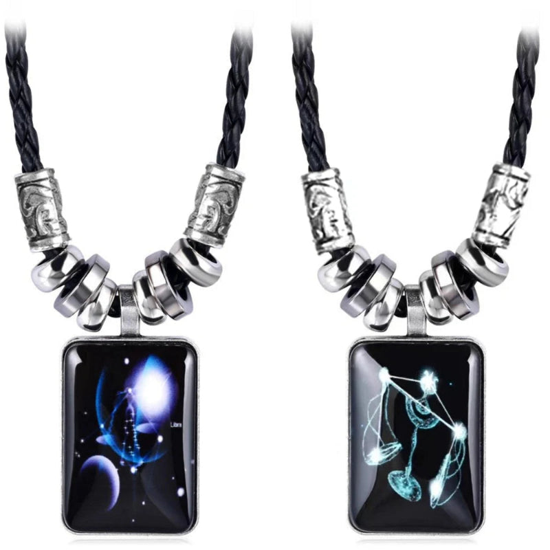 Collier avec Pendentif Signe du Zodiaque pour Homme