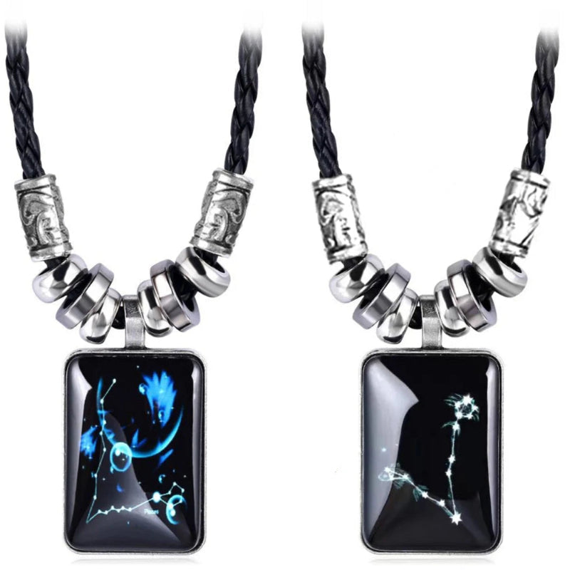 Collier avec Pendentif Signe du Zodiaque pour Homme