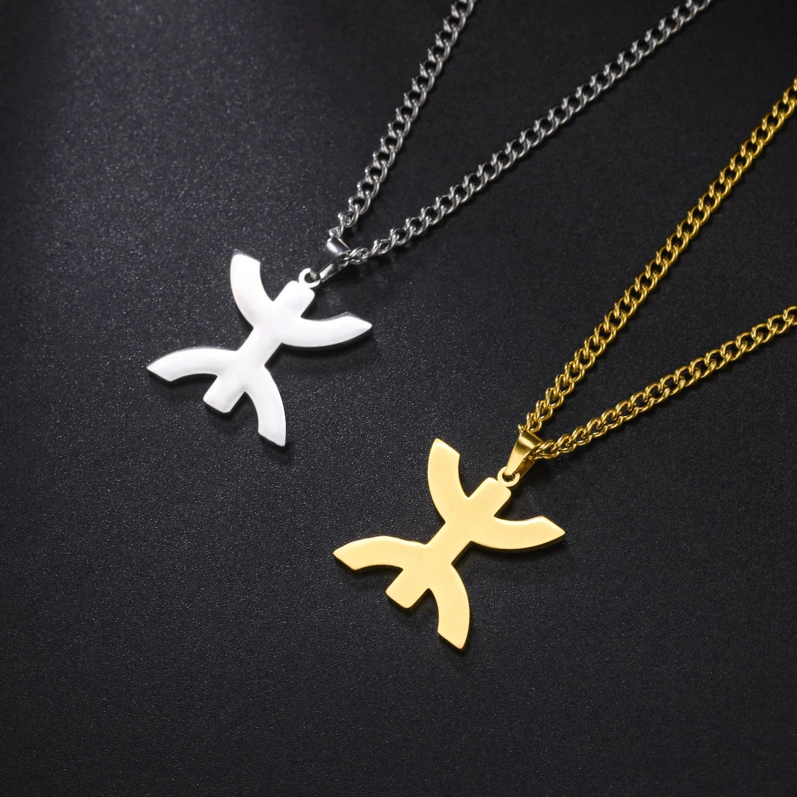 Collier avec pendentif symbolique berbère "yaz" arabe pour femme or
