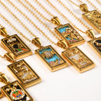 Collier avec Pendentif Tarot