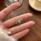 Zilveren Engelvleugels Hart Ketting