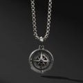 Collier Compas Pendentif Homme Boussole Rose des Vents