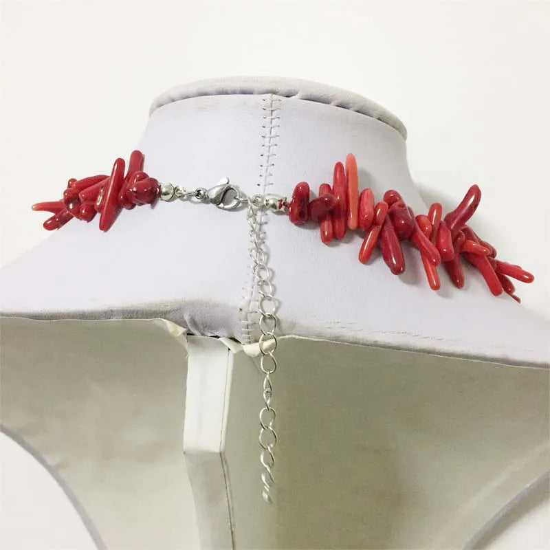 Collana in corallo rosso da donna