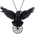 Collana Corvo di Odino Pendente Celtico Viking Uomo Donna Nordico