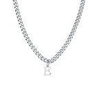 Collier homme avec pendentif personnalisé initiale  e