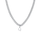Collier homme avec pendentif personnalisé initiale  q