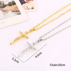 Collier et Pendentif Chrétien Croix de Jesus
