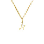 Collier femme avec pendentif initiale lettre et coeur a