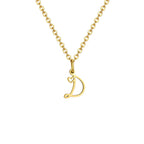 Collier femme avec pendentif initiale lettre et coeur d