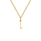 Collier femme avec pendentif initiale lettre et coeur i