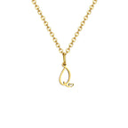 Collier femme avec pendentif initiale lettre et coeur q