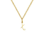 Collier femme avec pendentif initiale lettre et coeur x